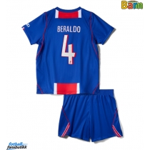 Paris Saint-Germain Lucas Beraldo #4 Hjemmedraktsett Barn 2026-27 Kortermet (+ Korte bukser)